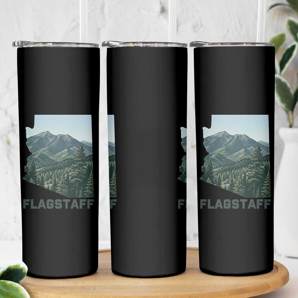 San Francisco Peaks Flagstaff Arizona Skinny Tumbler Vintage Mountain Landscape Gift