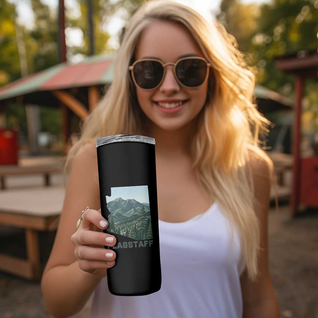 San Francisco Peaks Flagstaff Arizona Skinny Tumbler Vintage Mountain Landscape Gift