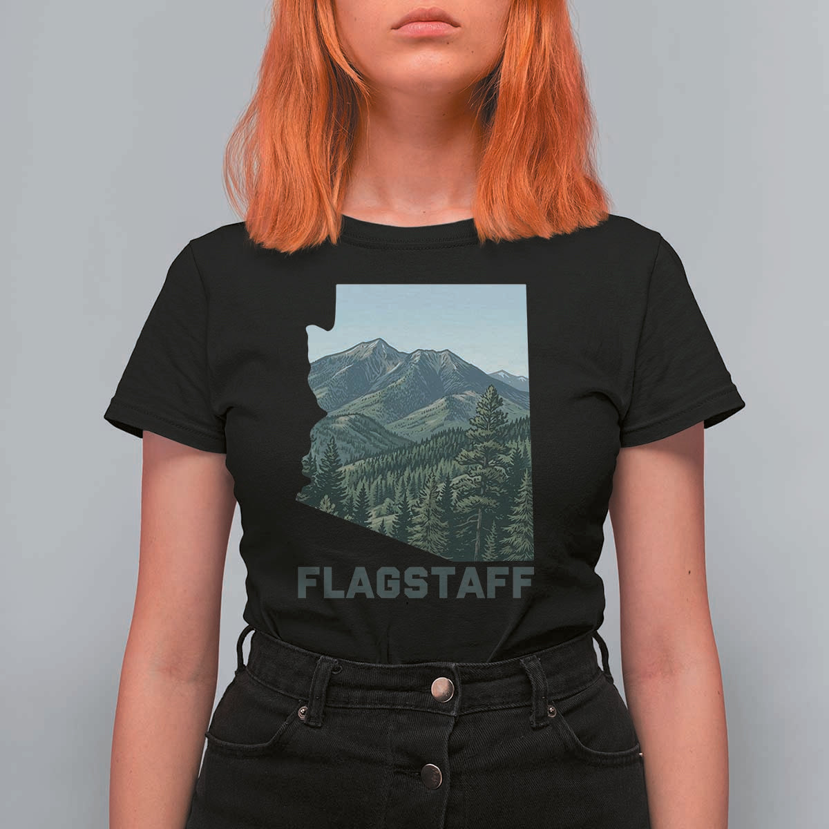 San Francisco Peaks Flagstaff Arizona T Shirt For Women Vintage Mountain Landscape Gift