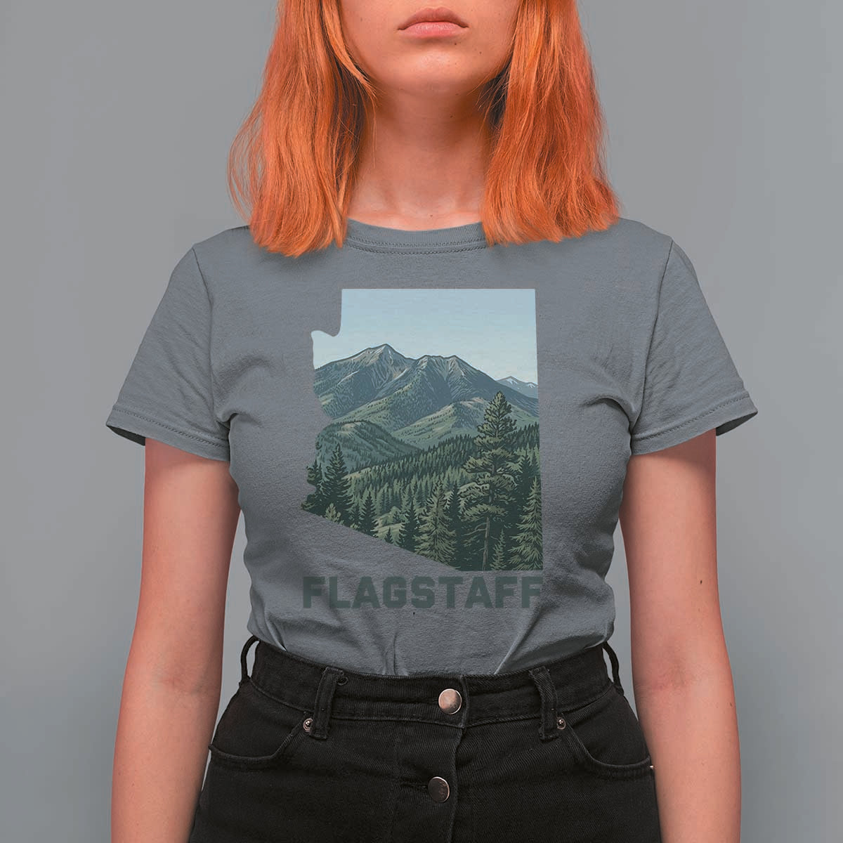 San Francisco Peaks Flagstaff Arizona T Shirt For Women Vintage Mountain Landscape Gift