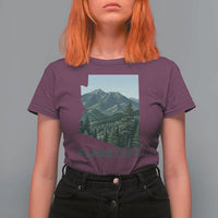 San Francisco Peaks Flagstaff Arizona T Shirt For Women Vintage Mountain Landscape Gift