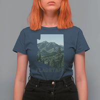 San Francisco Peaks Flagstaff Arizona T Shirt For Women Vintage Mountain Landscape Gift