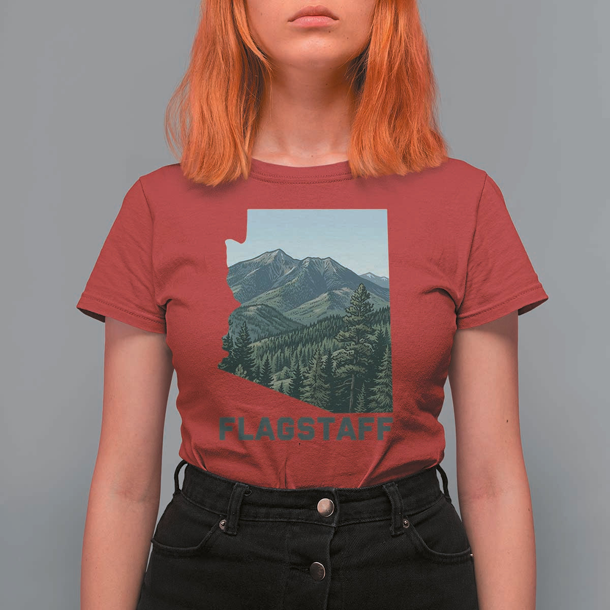 San Francisco Peaks Flagstaff Arizona T Shirt For Women Vintage Mountain Landscape Gift