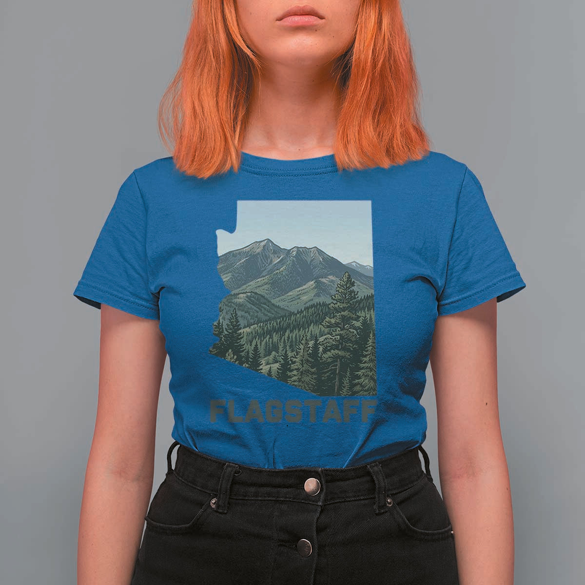 San Francisco Peaks Flagstaff Arizona T Shirt For Women Vintage Mountain Landscape Gift
