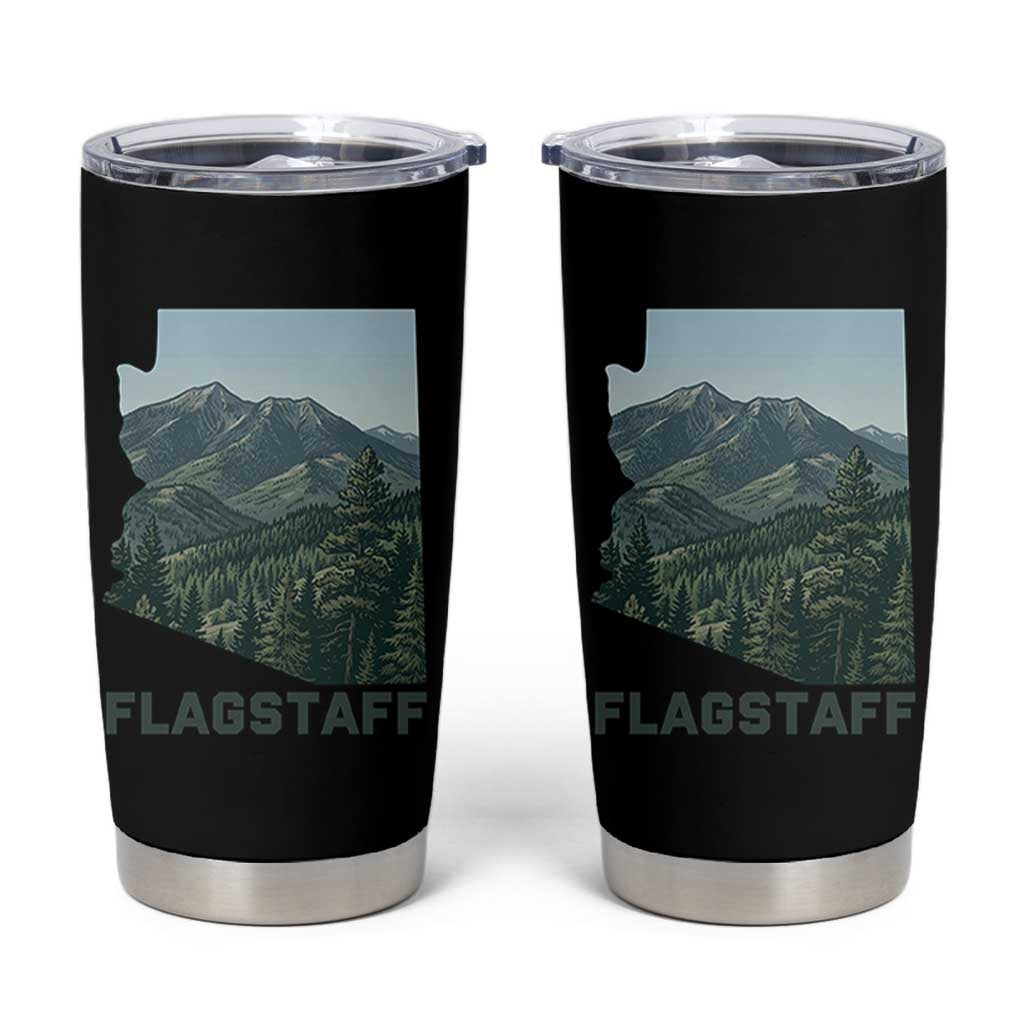 San Francisco Peaks Flagstaff Arizona Tumbler Cup Vintage Mountain Landscape Gift