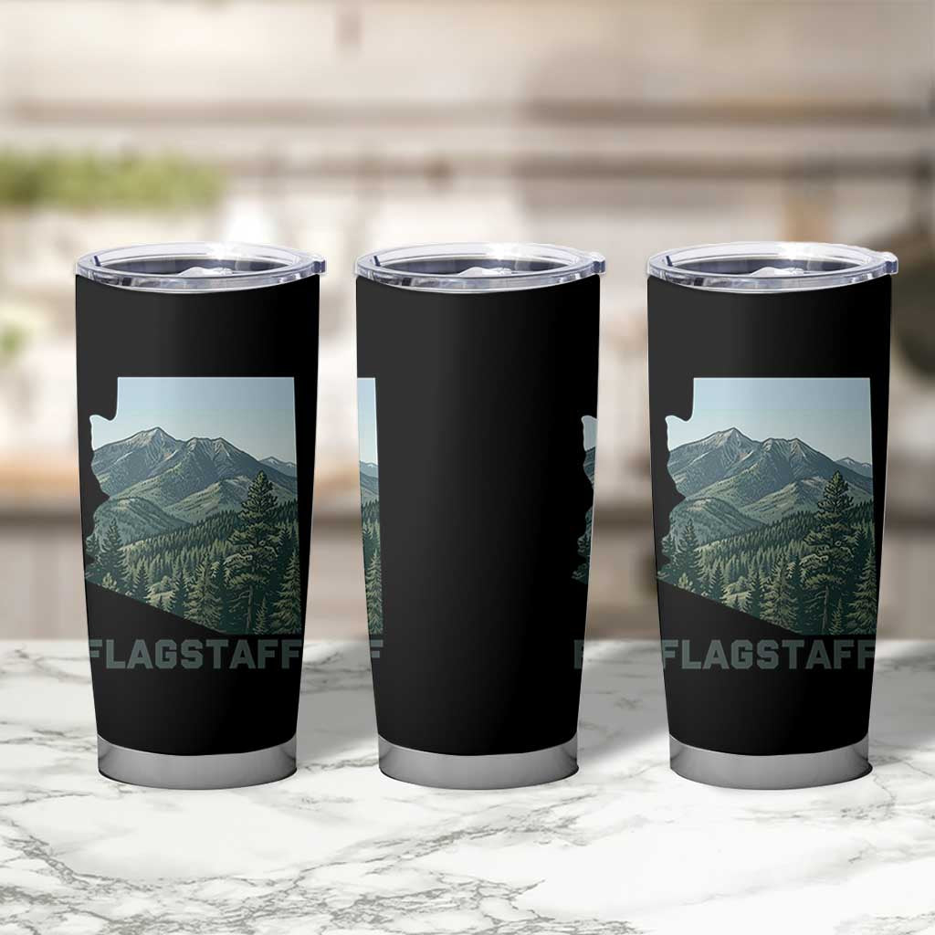 San Francisco Peaks Flagstaff Arizona Tumbler Cup Vintage Mountain Landscape Gift