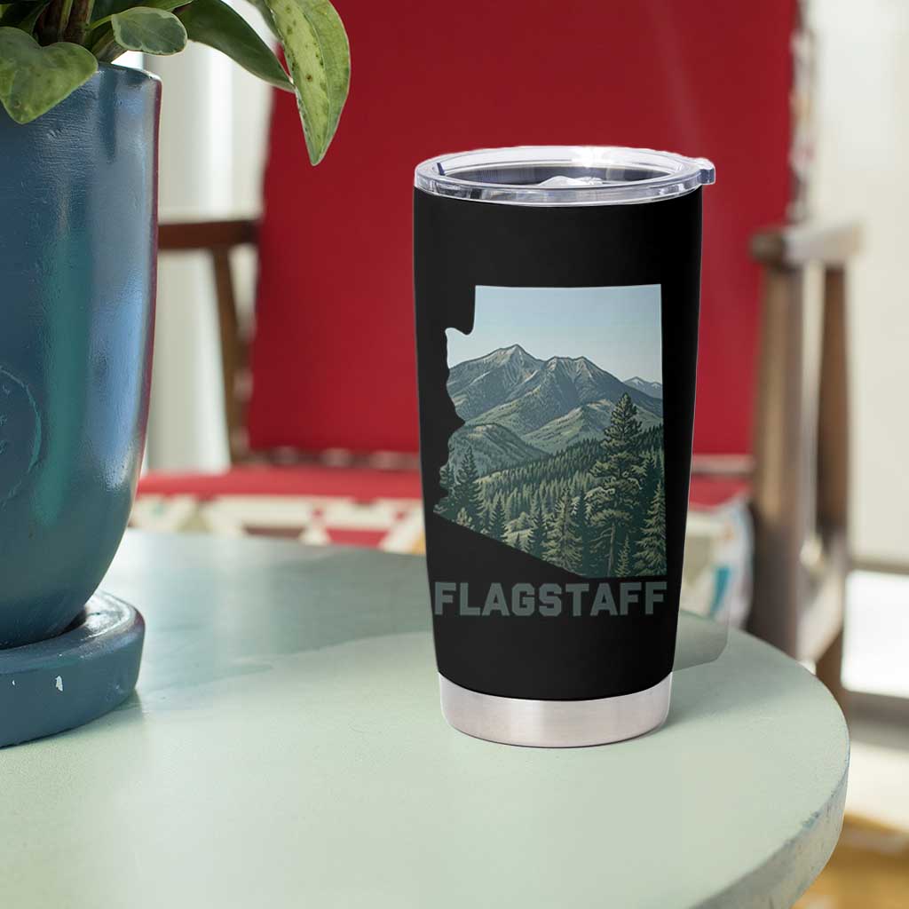 San Francisco Peaks Flagstaff Arizona Tumbler Cup Vintage Mountain Landscape Gift