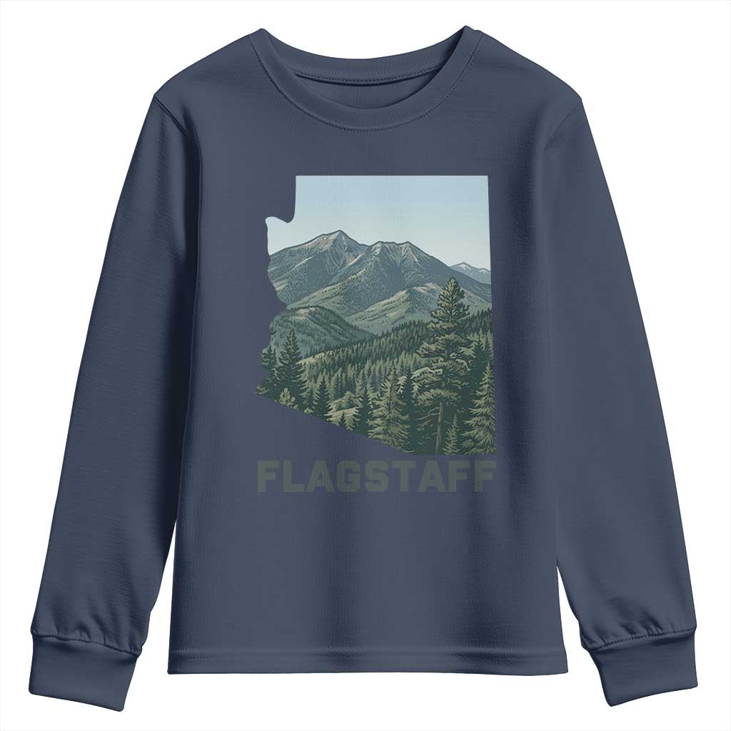 San Francisco Peaks Flagstaff Arizona Youth Sweatshirt Vintage Mountain Landscape Gift