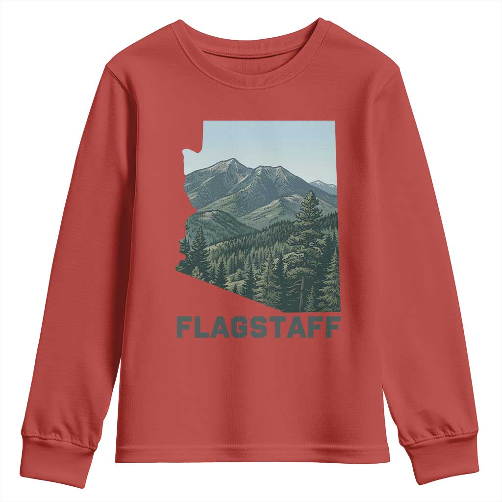 San Francisco Peaks Flagstaff Arizona Youth Sweatshirt Vintage Mountain Landscape Gift