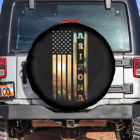 Patriotic Arizona State Flag Spare Tire Cover Southwest Landscape Gift