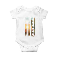 Patriotic Arizona State Flag Baby Onesie Southwest Landscape Gift