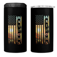 Patriotic Arizona State Flag 4 in 1 Can Cooler Tumbler Southwest Landscape Gift