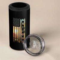 Patriotic Arizona State Flag 4 in 1 Can Cooler Tumbler Southwest Landscape Gift