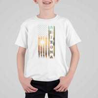 Patriotic Arizona State Flag T Shirt For Kid Southwest Landscape Gift