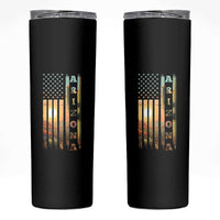 Patriotic Arizona State Flag Skinny Tumbler Southwest Landscape Gift
