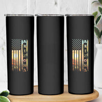 Patriotic Arizona State Flag Skinny Tumbler Southwest Landscape Gift