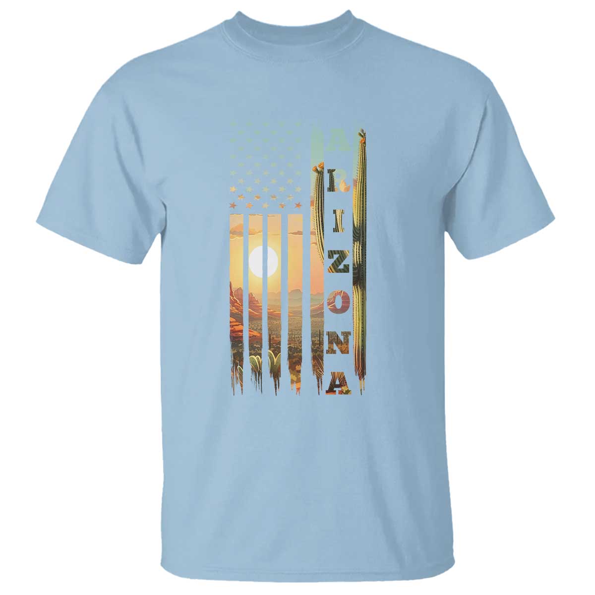 Patriotic Arizona State Flag T Shirt Southwest Landscape Gift