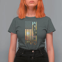 Patriotic Arizona State Flag T Shirt For Women Southwest Landscape Gift
