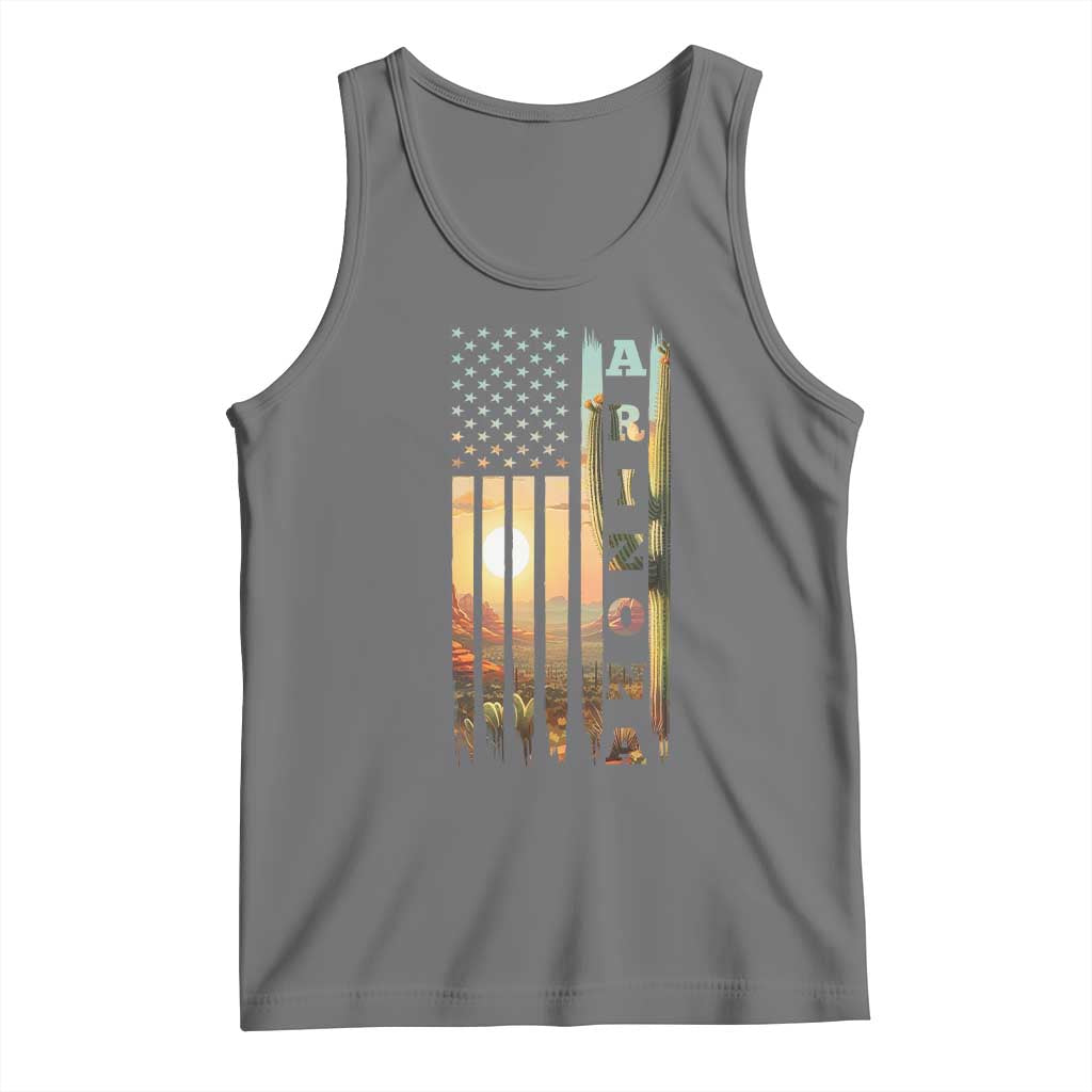 Patriotic Arizona State Flag Tank Top Southwest Landscape Gift