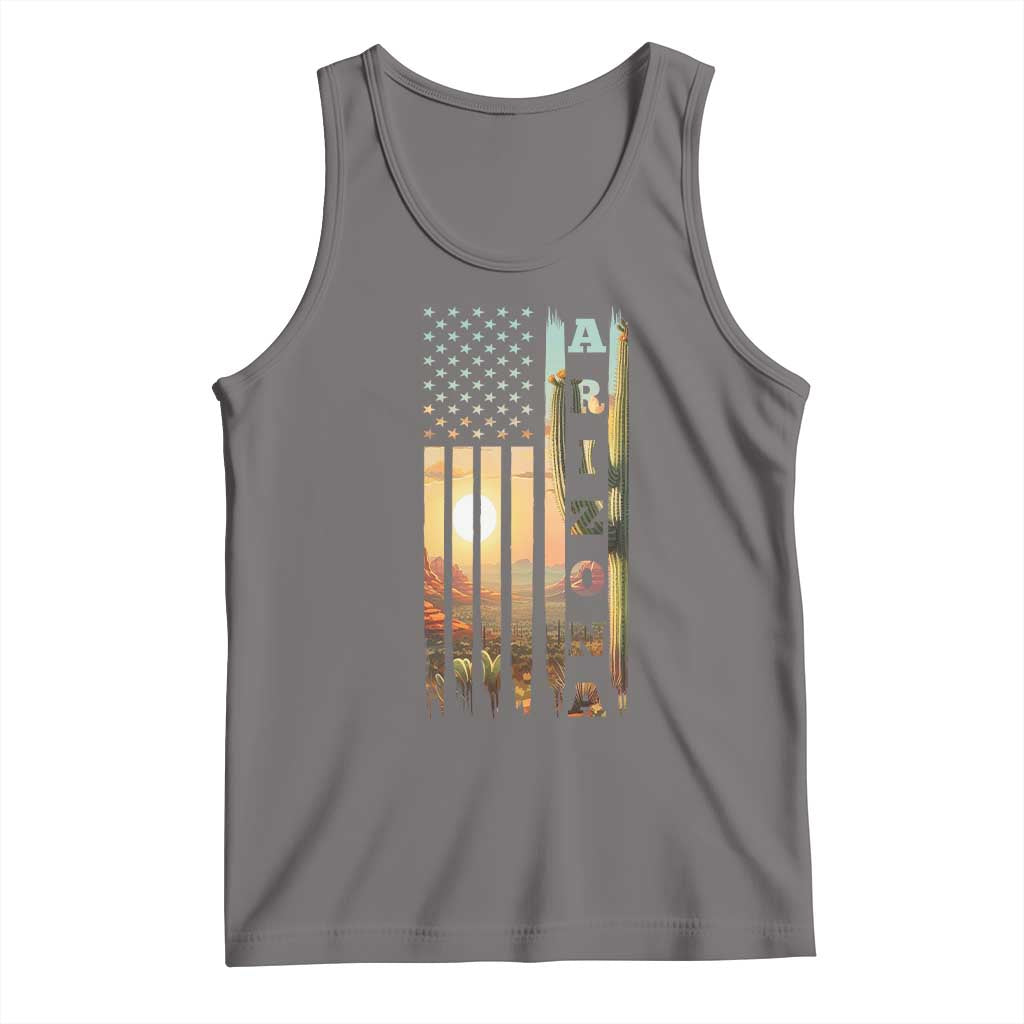 Patriotic Arizona State Flag Tank Top Southwest Landscape Gift