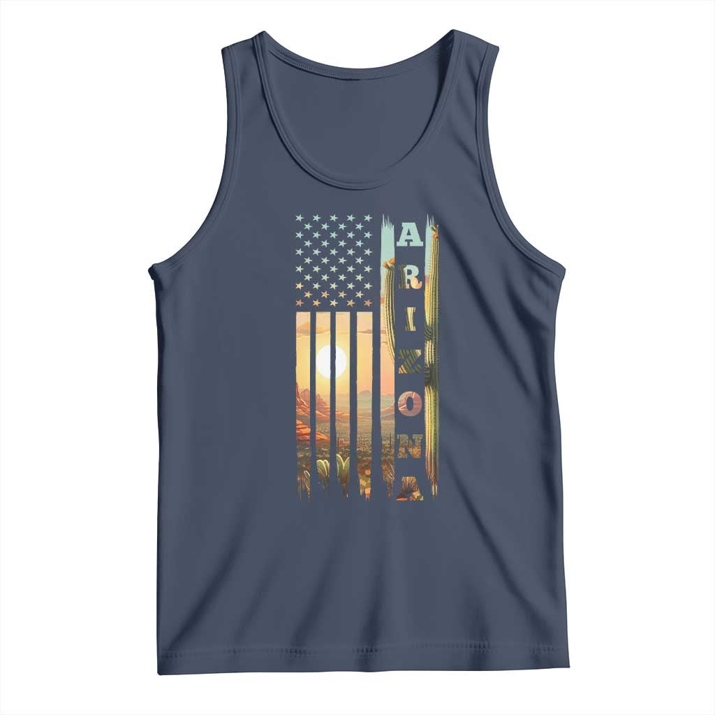 Patriotic Arizona State Flag Tank Top Southwest Landscape Gift