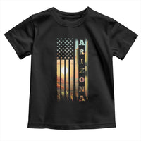 Patriotic Arizona State Flag Toddler T Shirt Southwest Landscape Gift