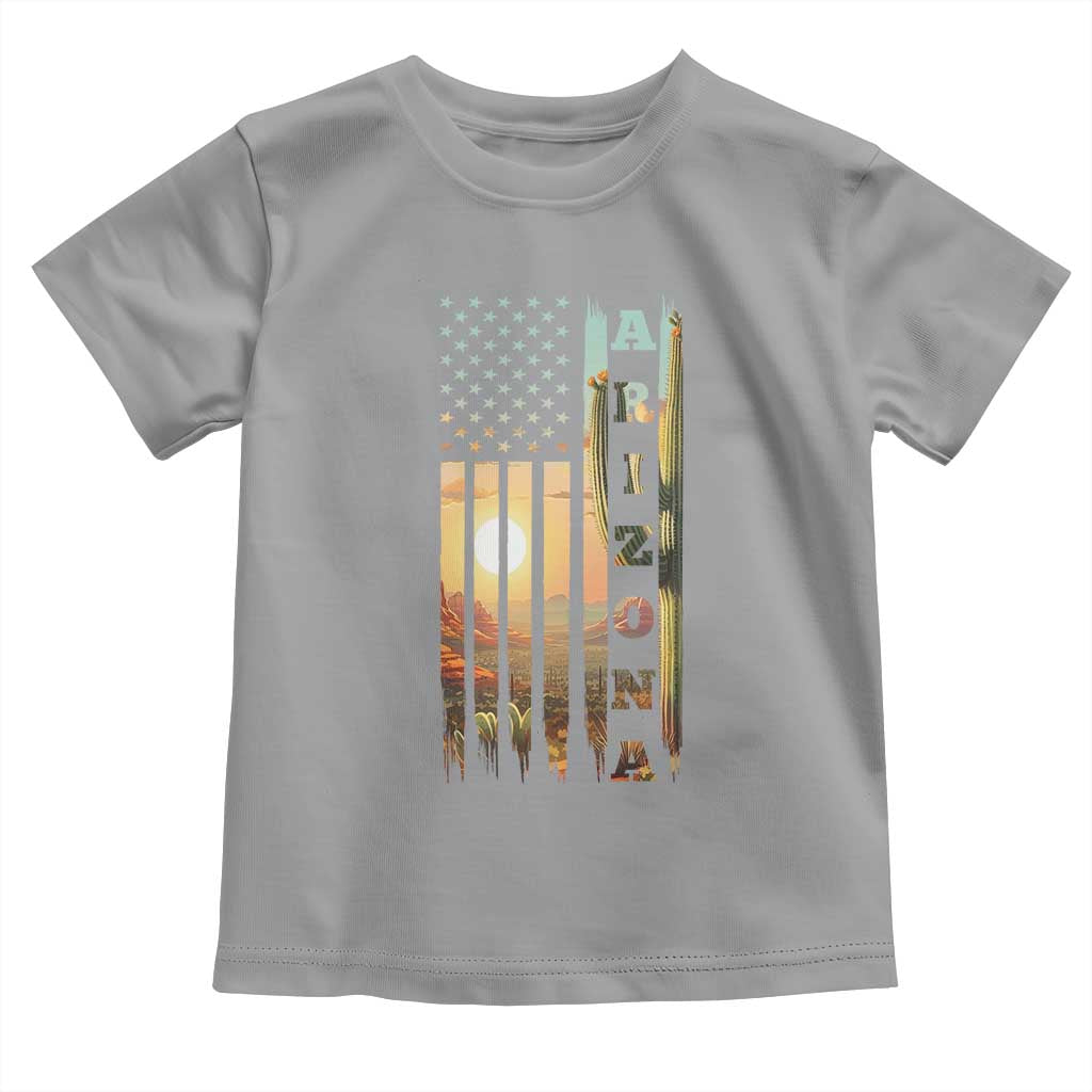 Patriotic Arizona State Flag Toddler T Shirt Southwest Landscape Gift