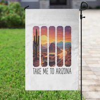 Arizona Desert Cactus Western Adventure Garden Flag Take Me To AZ