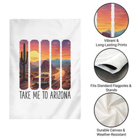 Arizona Desert Cactus Western Adventure Garden Flag Take Me To AZ