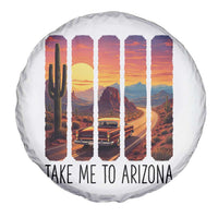 Arizona Desert Cactus Western Adventure Spare Tire Cover Take Me To AZ