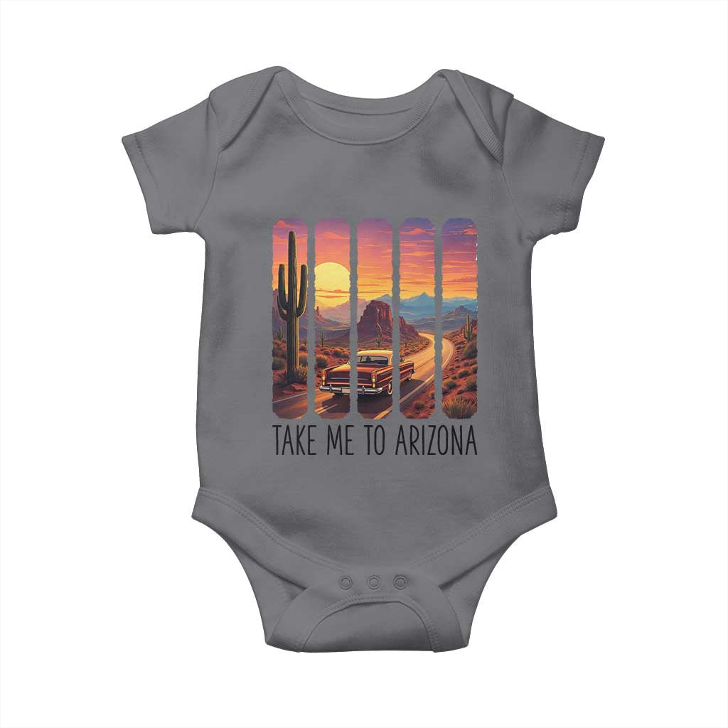 Arizona Desert Cactus Western Adventure Baby Onesie Take Me To AZ