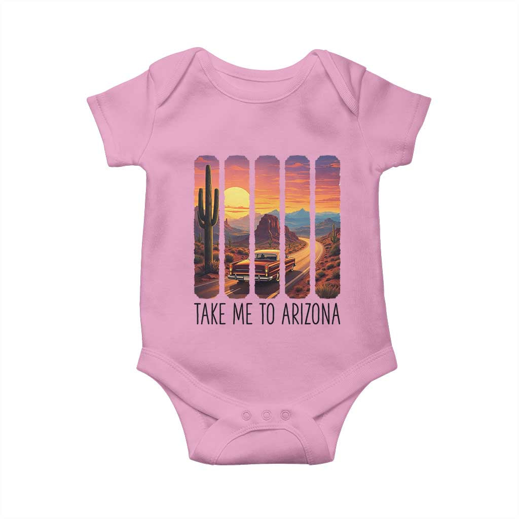 Arizona Desert Cactus Western Adventure Baby Onesie Take Me To AZ