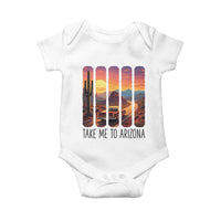 Arizona Desert Cactus Western Adventure Baby Onesie Take Me To AZ