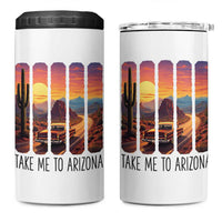Arizona Desert Cactus Western Adventure 4 in 1 Can Cooler Tumbler Take Me To AZ