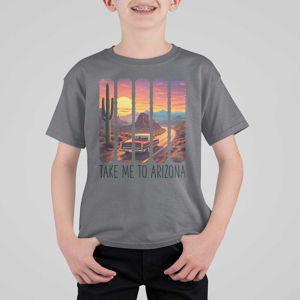Arizona Desert Cactus Western Adventure T Shirt For Kid Take Me To AZ
