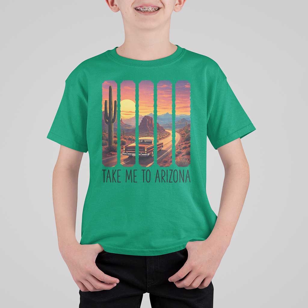 Arizona Desert Cactus Western Adventure T Shirt For Kid Take Me To AZ