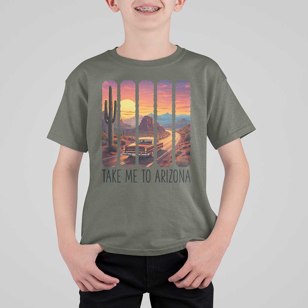 Arizona Desert Cactus Western Adventure T Shirt For Kid Take Me To AZ