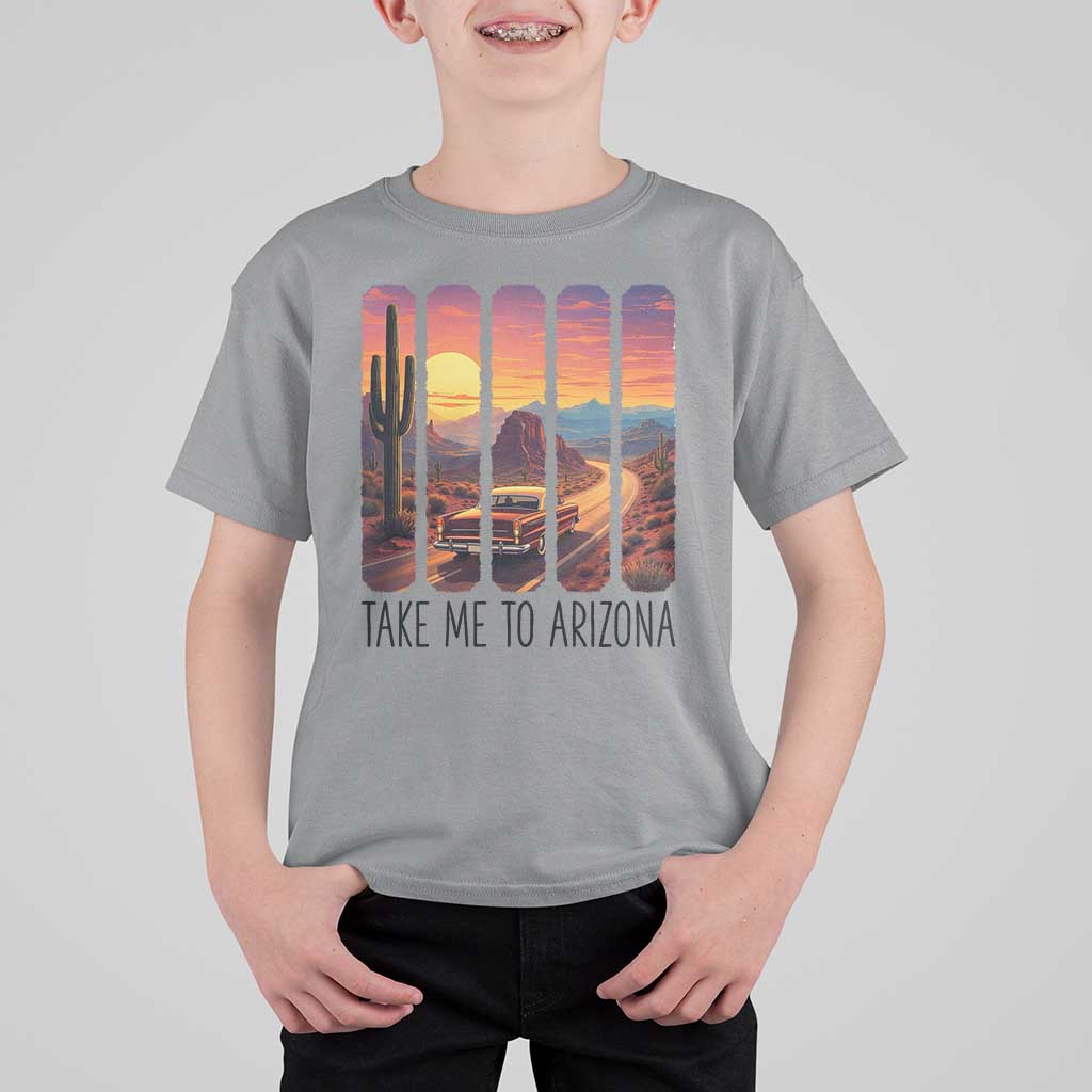 Arizona Desert Cactus Western Adventure T Shirt For Kid Take Me To AZ