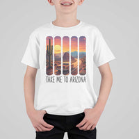 Arizona Desert Cactus Western Adventure T Shirt For Kid Take Me To AZ