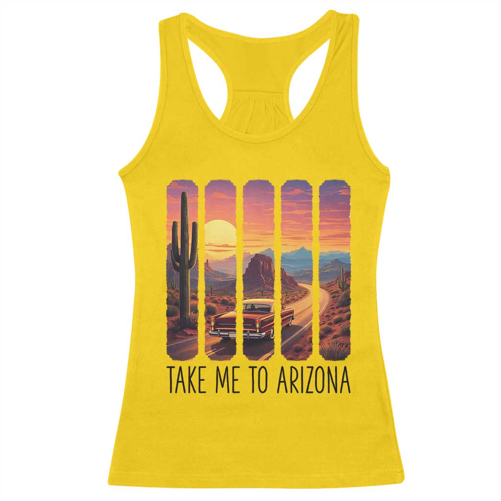 Arizona Desert Cactus Western Adventure Racerback Tank Top Take Me To AZ
