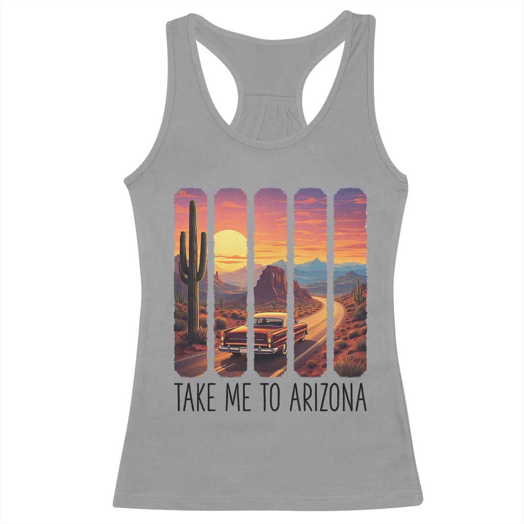 Arizona Desert Cactus Western Adventure Racerback Tank Top Take Me To AZ