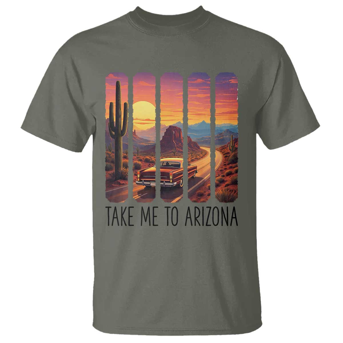 Arizona Desert Cactus Western Adventure T Shirt Take Me To AZ