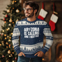 Arizona Is Calling And I Must Go Ugly Christmas Sweater Gift For Arizona Lover