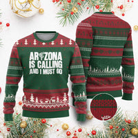 Arizona Is Calling And I Must Go Ugly Christmas Sweater Gift For Arizona Lover