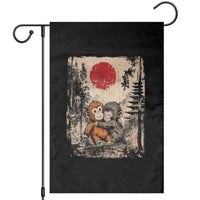 Vintage Japanese Ukiyoe Punch Baby Monkey Garden Flag Kawaii Animal Gift