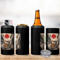 Vintage Japanese Ukiyoe Punch Baby Monkey 4 in 1 Can Cooler Tumbler Kawaii Animal Gift