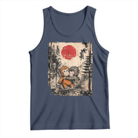 Vintage Japanese Ukiyoe Punch Baby Monkey Tank Top Kawaii Animal Gift