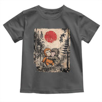 Vintage Japanese Ukiyoe Punch Baby Monkey Toddler T Shirt Kawaii Animal Gift