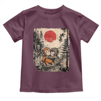 Vintage Japanese Ukiyoe Punch Baby Monkey Toddler T Shirt Kawaii Animal Gift