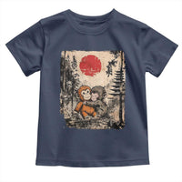 Vintage Japanese Ukiyoe Punch Baby Monkey Toddler T Shirt Kawaii Animal Gift